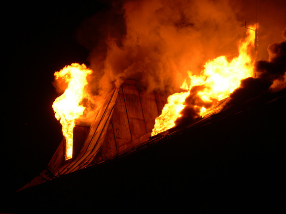 Požiar strechy